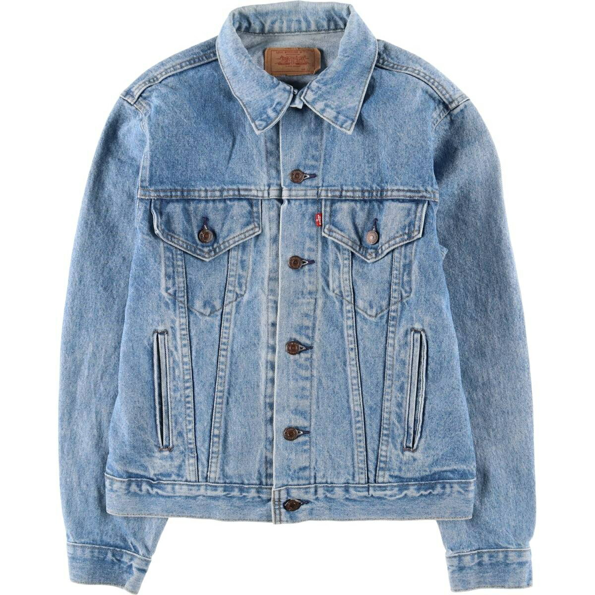 古着 80'S リーバイス Levi's 70506-0214 デニムジャケット Gジャン USA製 メンズS相当 ヴィンテージ /eaa602436 【中古】 【251130】 【SS2603_10】 ブルー系 春秋冬
