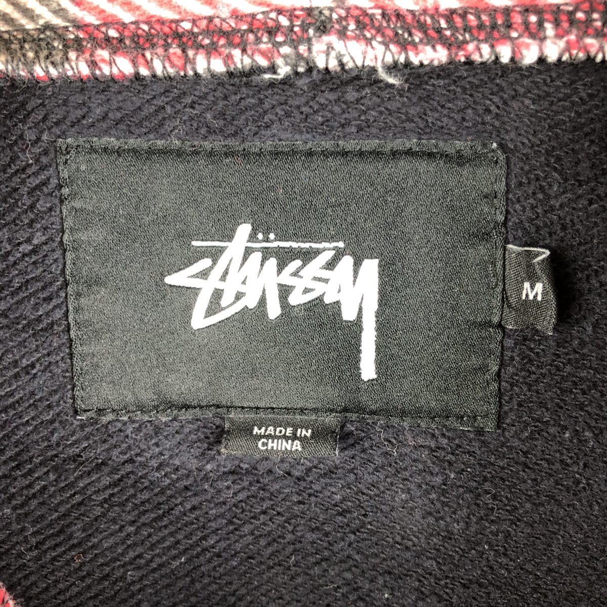 古着 ステューシー STUSSY チェック柄 スウェットハーフジップパーカー メンズM相当 /eaa602593 【中古】 【251202】