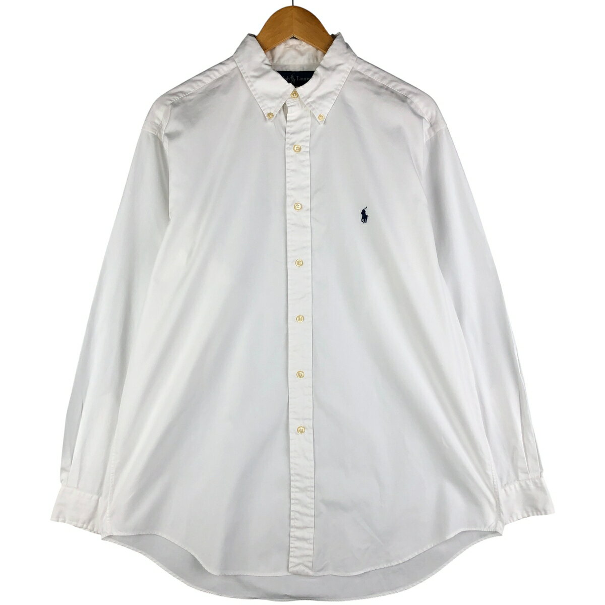 樂天商城 - 古着 ラルフローレン Ralph Lauren YARMOUTH 長袖 ボタンダウンシャツ メンズL相当 /eaa602614 【中古】 【251129】 【SS2606_10】