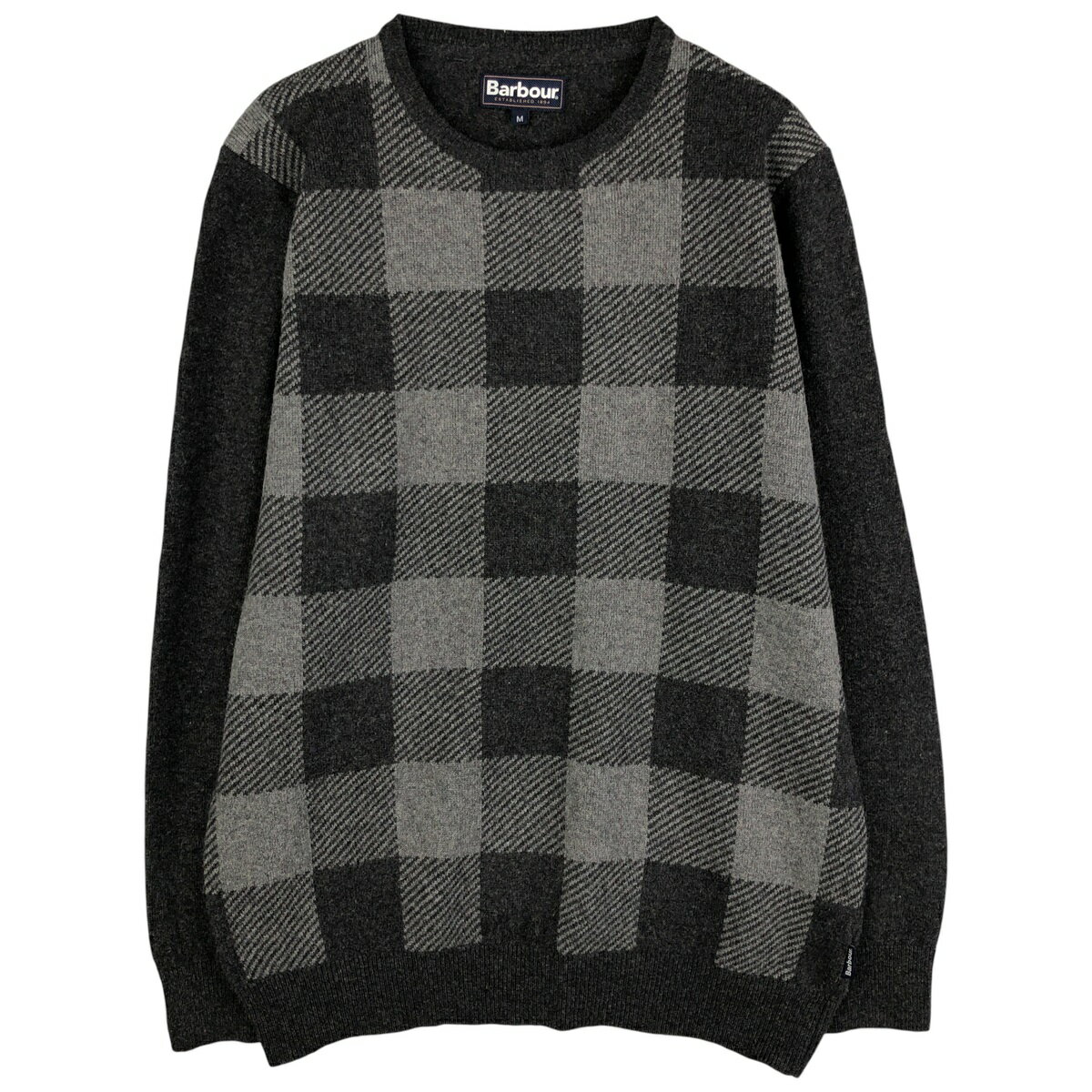 古着 バブアー Barbour チェック柄 ウールニットセーター メンズM相当 /eaa602716 【中古】 【251124】 【NH-2508】 【ss2601_10】