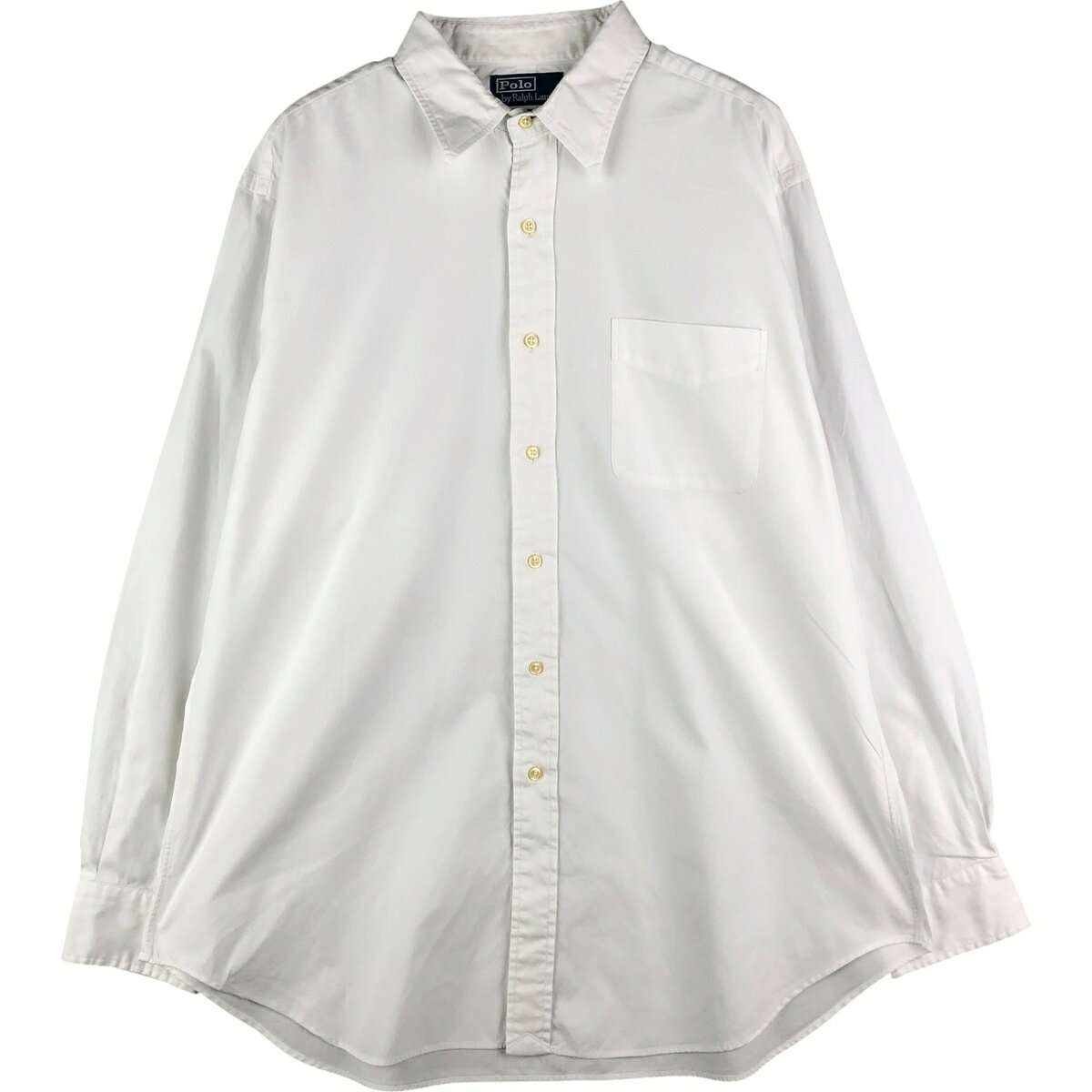 Rakuten - 古着 ラルフローレン Ralph Lauren POLO by Ralph Lauren ANDREW 長袖 コットンシャツ メンズXL相当 /eaa602897 【中古】 【251205】 【NH-2508】 ホワイト系 春夏秋冬