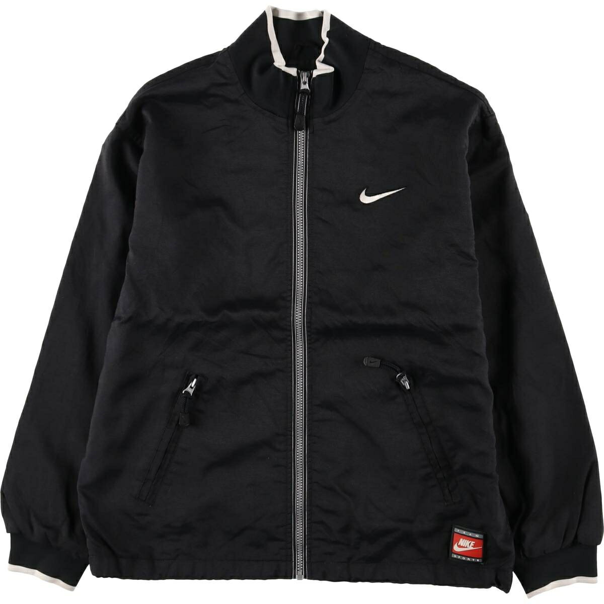 NIKE ナイキ 極美品　ナイロンジャケット　ロゴ　赤　バイカラー　完売品 80's NIKE シルバータグ！ ナイロンジャケット 221106 – LABORATORY®
