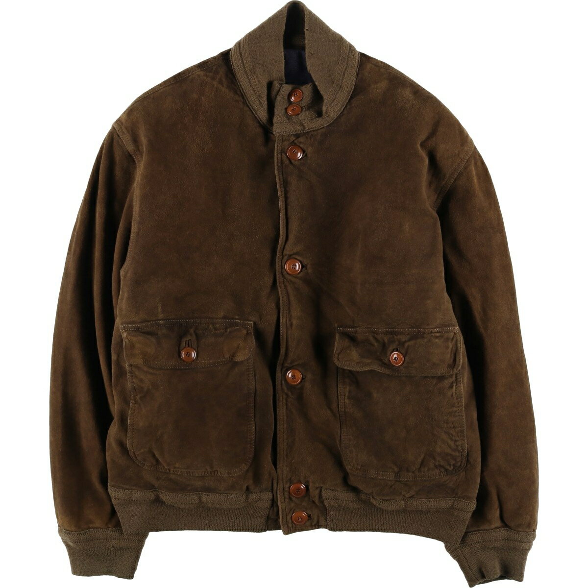 Rakuten - 古着 HARVEY LOGAN バルスタージャケット スエードレザーブルゾン イタリア製 メンズM相当 ヴィンテージ /eaa603199 【中古】 【251219】 【SS2603_10】 ブラウン系 春秋冬