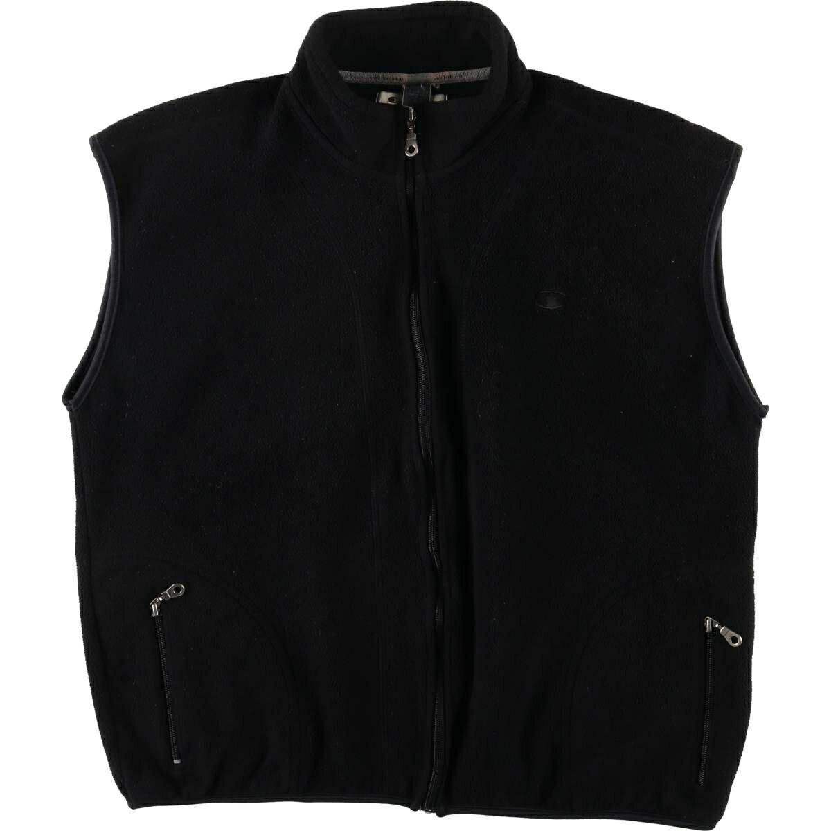 古着 00'S チャンピオン Champion フリースベスト メンズL相当 /eaa603423 【中古】 【251214】 ブラック系 春秋冬