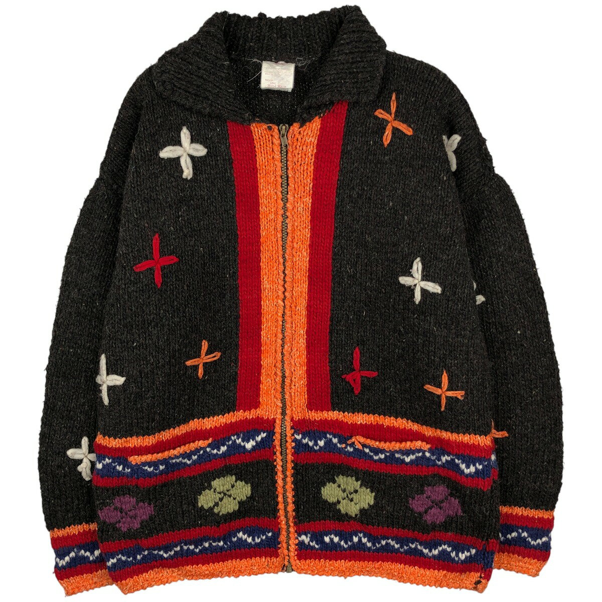 ���� 80'S ���� HAND MADE �ϥ�ɥᥤ�� �������󥻡����� �������ɥ�˥åȥ��åץ������� ��ǥ�����XL���� ������ơ��� /eaa603475...