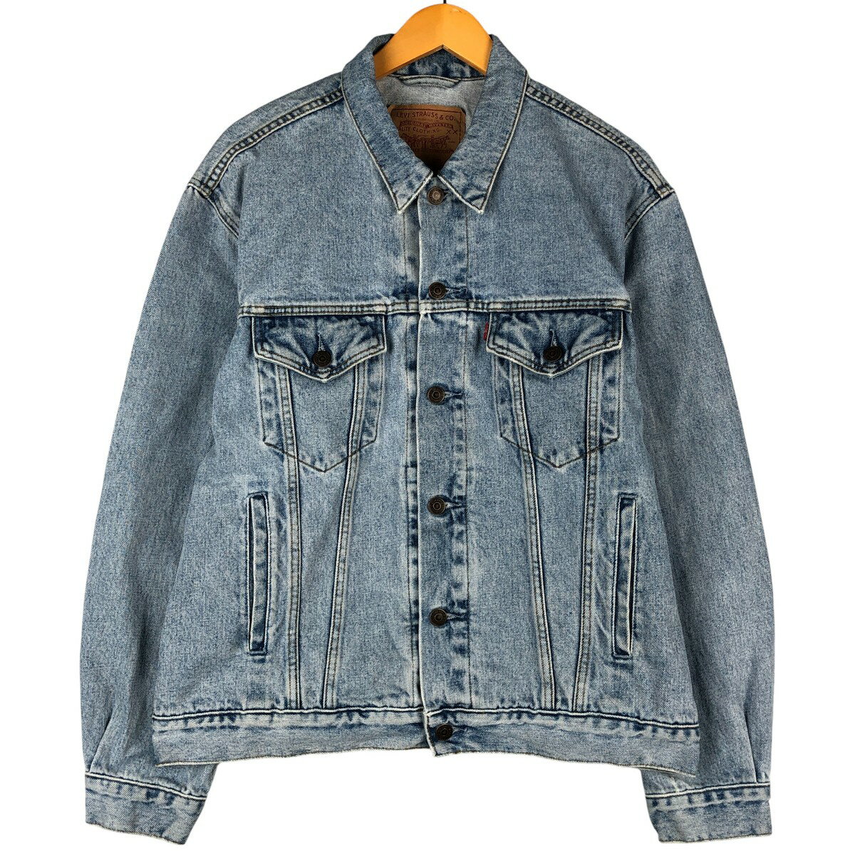 Rakuten - 古着 90'S リーバイス Levi's 71670-0283 デニムジャケット Gジャン メンズL相当 ヴィンテージ /eaa603693 【中古】 【251206】 【SS2603_10】 ブルー系 春秋冬