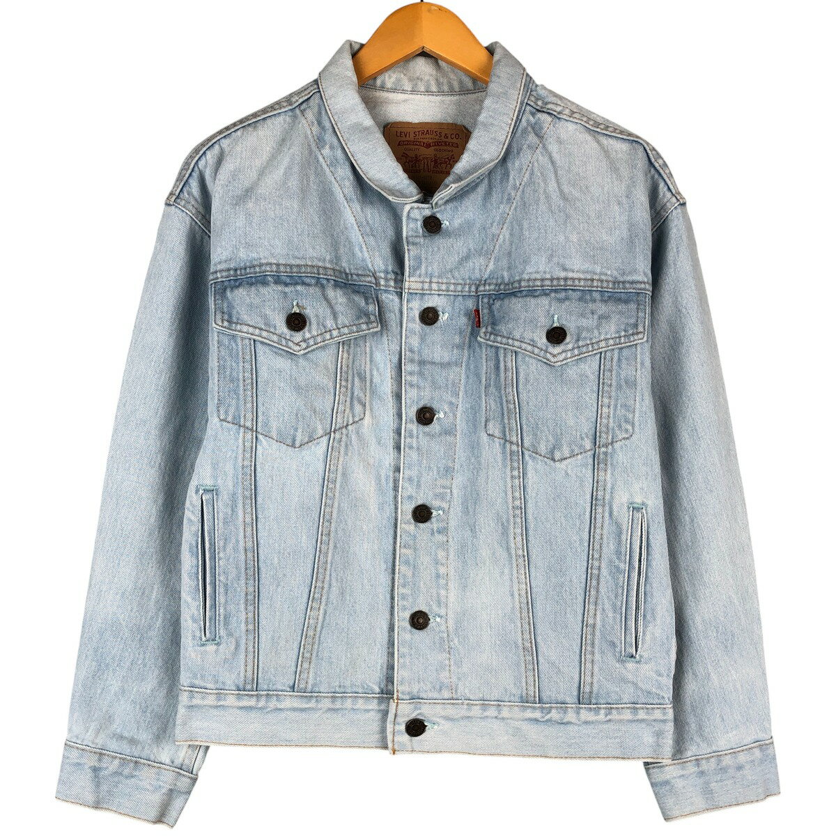 古着 90'S リーバイス Levi's 75432-0210 デニムジャケット Gジャン メンズL相当 ヴィンテージ /eaa603695 【中古】 【251206】 【SS2603_10】 ブルー系 春秋冬
