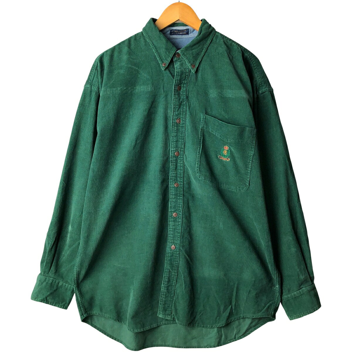 古着 80'S ラルフローレン Ralph Lauren CHAPS チャップス 長袖 ボタンダウン コーデュロイシャツ メンズL相当 ヴィンテージ /eaa603809 【中古】 【251203】