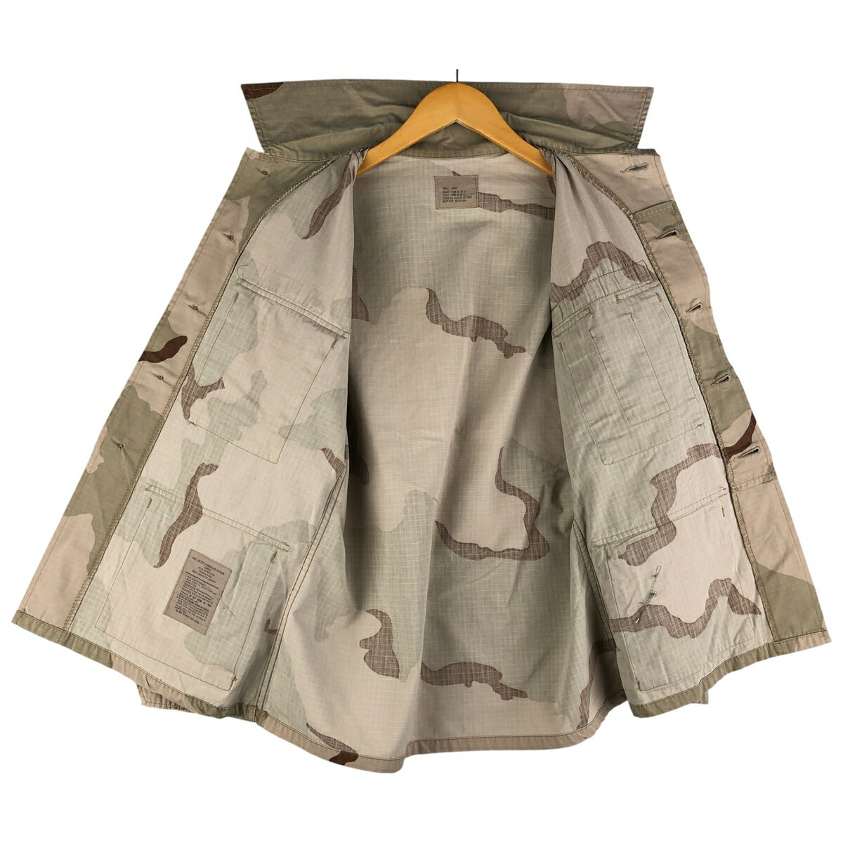 古着 90'S 米軍実品 USAF 迷彩柄 3C デザートカモ リップストップ ミリタリージャケット USA製 SMALL-SHORT メンズS相当 ヴィンテージ /eaa603849 【中古】 【251207】 【ADEL/アデル】 【NH-2508】 【SS2603_10】