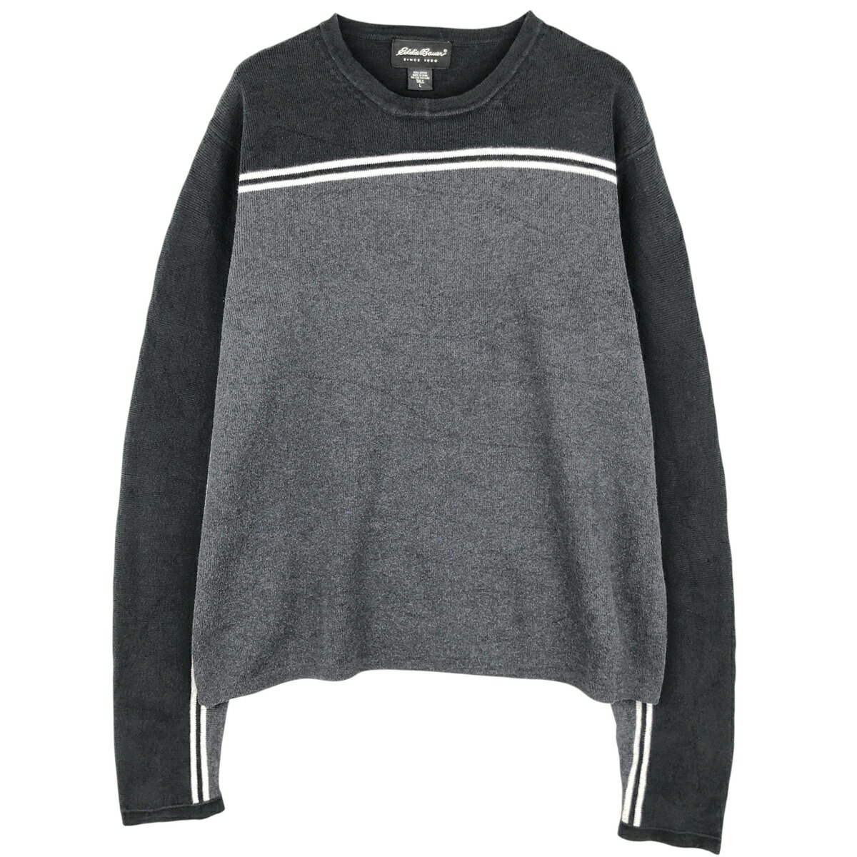 Rakuten - 古着 00'S エディーバウアー Eddie Bauer コットンニットセーター メンズL相当 /eaa604072 【中古】 【260109】 【NH-2508】 【SS2606_10】