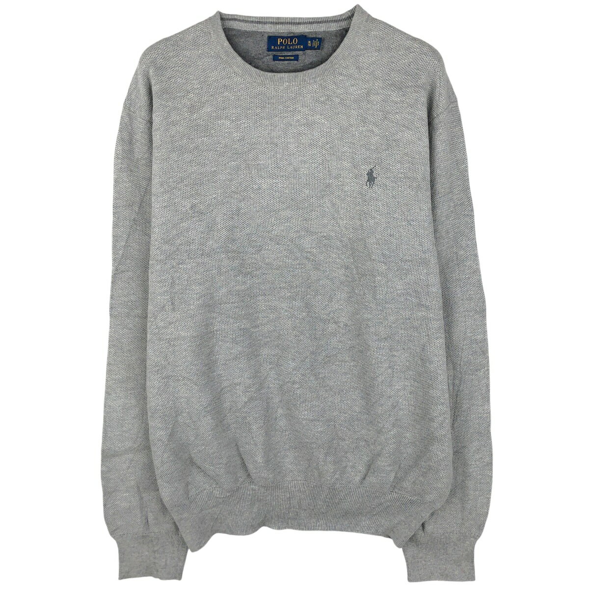 古着 ラルフローレン Ralph Lauren POLO RALPH LAUREN ピマコットンニットセーター メンズXL相当 /eaa604079 【中古】 【260109】 【NH-2508】