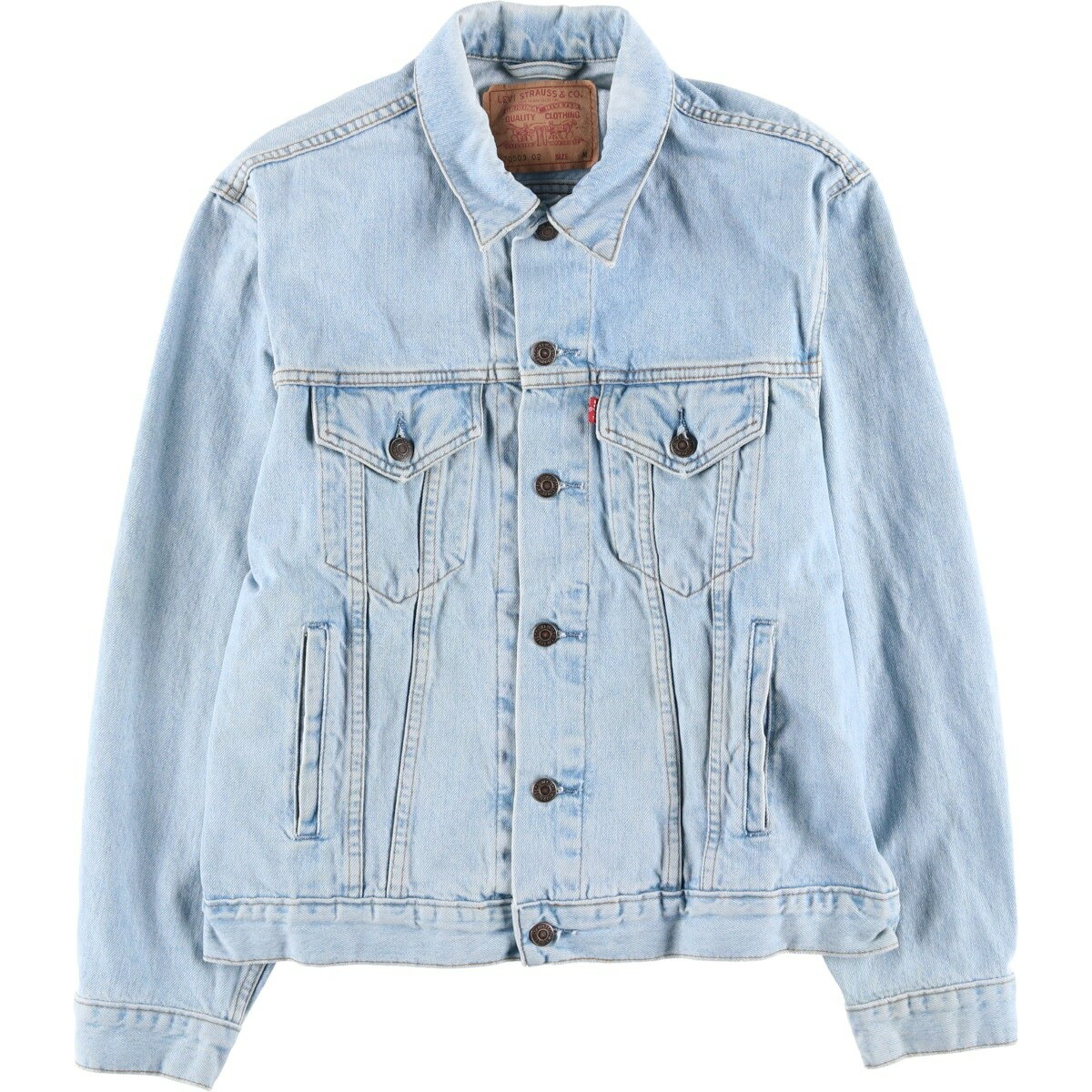 古着 90'S リーバイス Levi's 70503-0283 デニムジャケット Gジャン メンズM相当 ヴィンテージ /eaa604128 【中古】 【251229】 【SS2603_10】 ブルー系 春秋冬