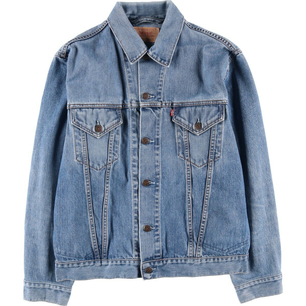 古着 リーバイス Levi's ユーロモデル デニムジャケット Gジャン メンズXL相当 /eaa604131 【中古】 【251229】 【SS2603_10】 ブルー系 春秋冬