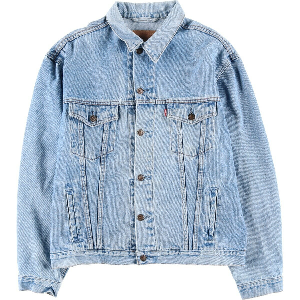 古着 リーバイス Levi's ユーロモデル デニムジャケット Gジャン 英国製 メンズXL相当 /eaa604134 【中古】 【251229】 【SS2603_10】 ブルー系 春秋冬