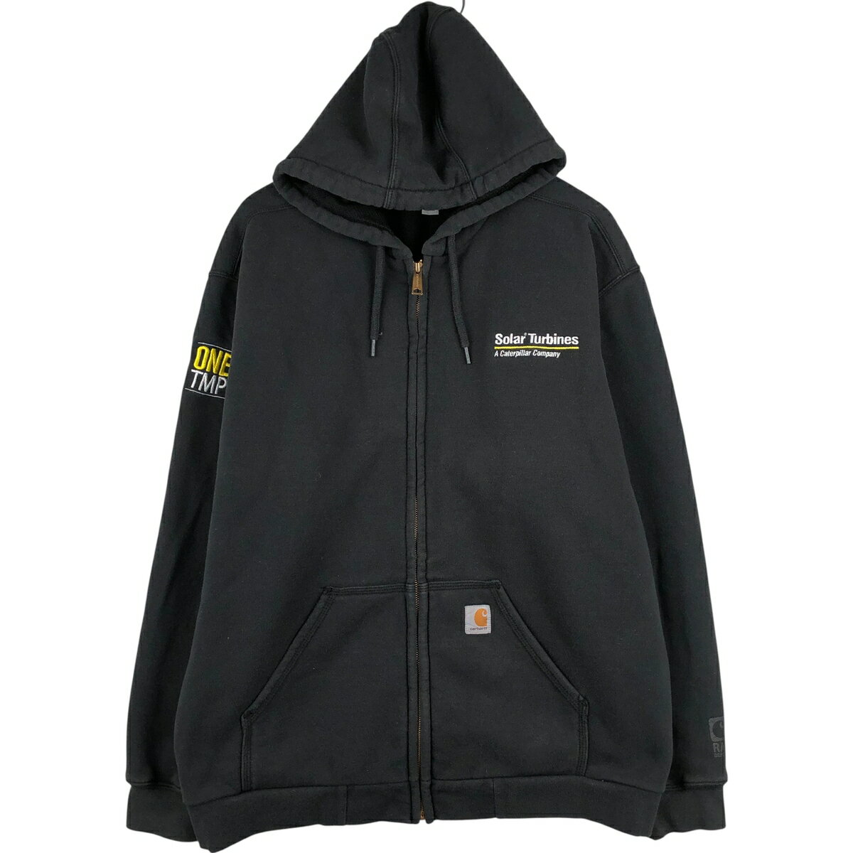 古着 カーハート Carhartt RAIN DEFENDER Solar Turbines アドバタイジング スウェットフルジップパーカー メンズXL相当 /eaa604277 【中古】 【260102】