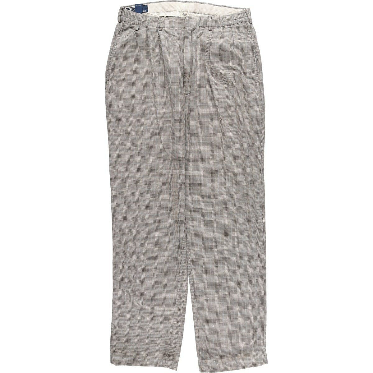 Rakuten - 古着 ラルフローレン Ralph Lauren POLO by Ralph Lauren 千鳥格子柄 ツータック コットン スラックスパンツ メンズw31相当 /eaa604362 【中古】 【260126】 【SS2606_10】