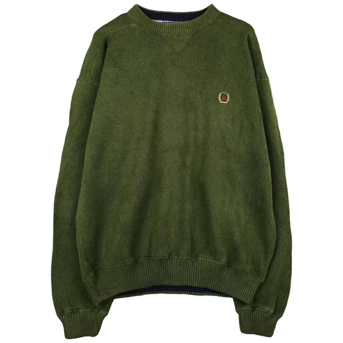 古着 90'S~ トミーヒルフィガー TOMMY HILFIGER コットンニットセーター メンズXL相当 ヴィンテージ /eaa604434 【中古】 【260101】 【NH-2508】