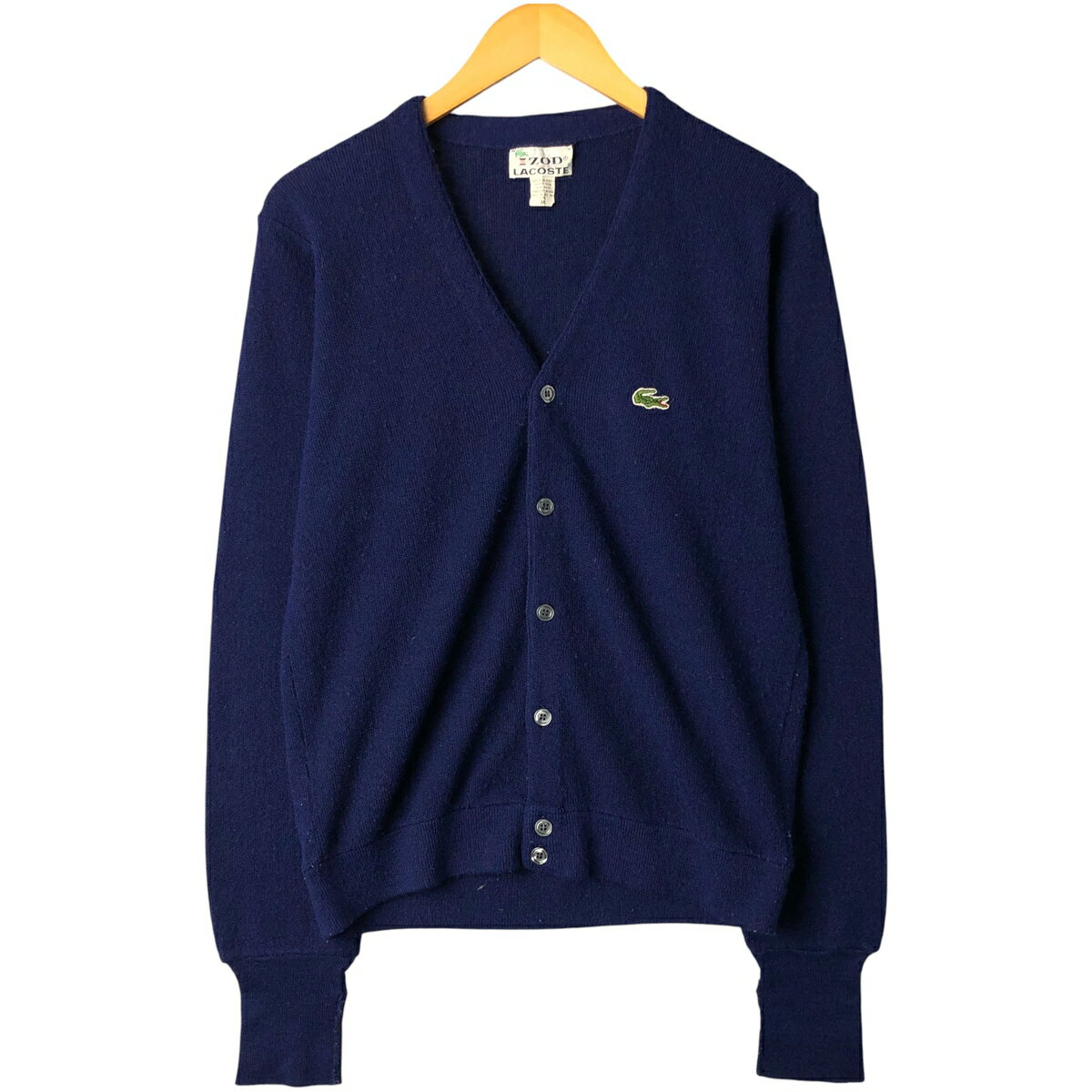 古着 70~80'S ラコステ LACOSTE IZOD アクリルニットカーディガン メンズM相当 ヴィンテージ /eaa604617 【中古】 【251227】
