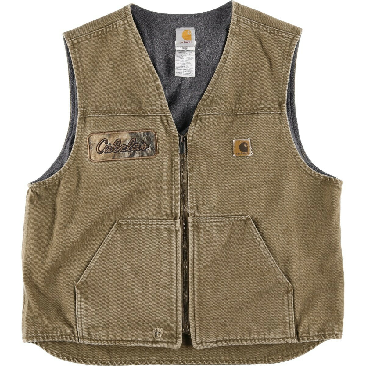 楽天市場】カーキ（ブランドカーハート）（ベスト・ジレ｜トップス