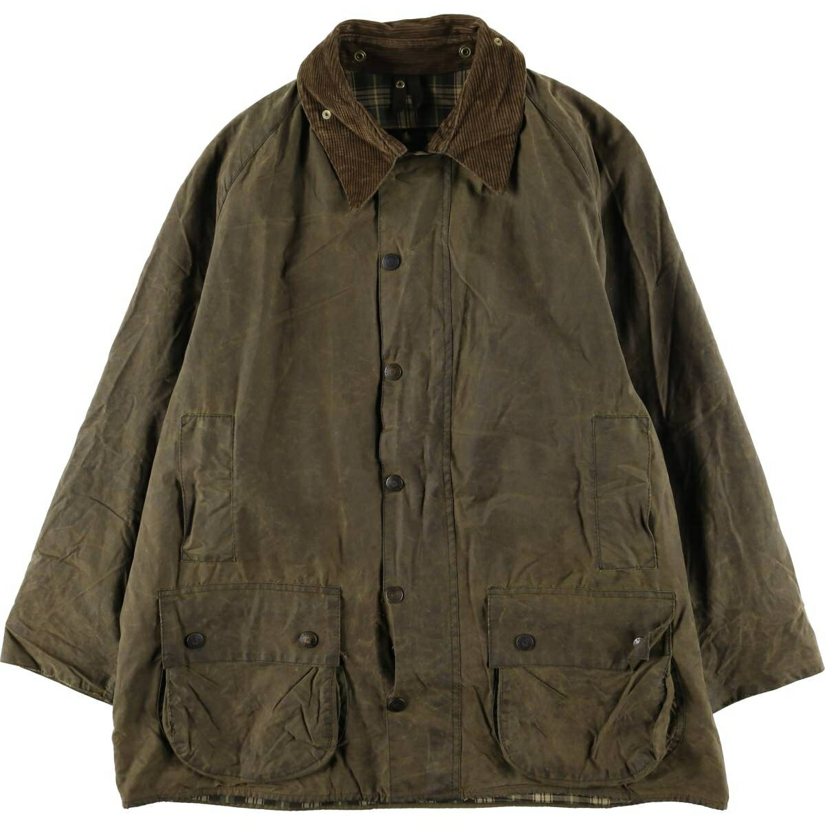 古着 90'S バブアー Barbour BEAUFORT ビューフォート 旧3ワラント オイルド ハンティングジャケット 英国製 C46 メンズXL相当 ヴィンテージ /eaa604807 【中古】 【251229】