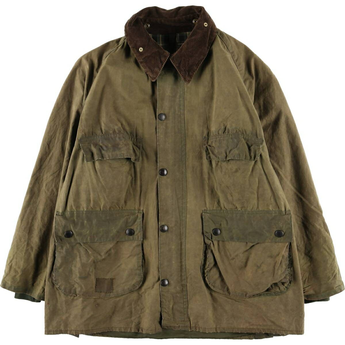 古着 80~90'S バブアー Barbour BEDALE ビデイル 旧3ワラント ワックスコットン オイルドジャケット 英国製 メンズL相当 ヴィンテージ /eaa604811 【中古】 【251229】