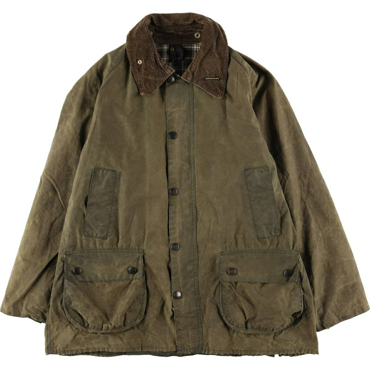 古着 80~90'S バブアー Barbour BEDALE ビデイル 旧3ワラント バッジ付き ワックスコットン オイルドジャケット 英国製 C42 メンズL相当 ヴィンテージ /eaa604814 【中古】 【251229】(4.0)