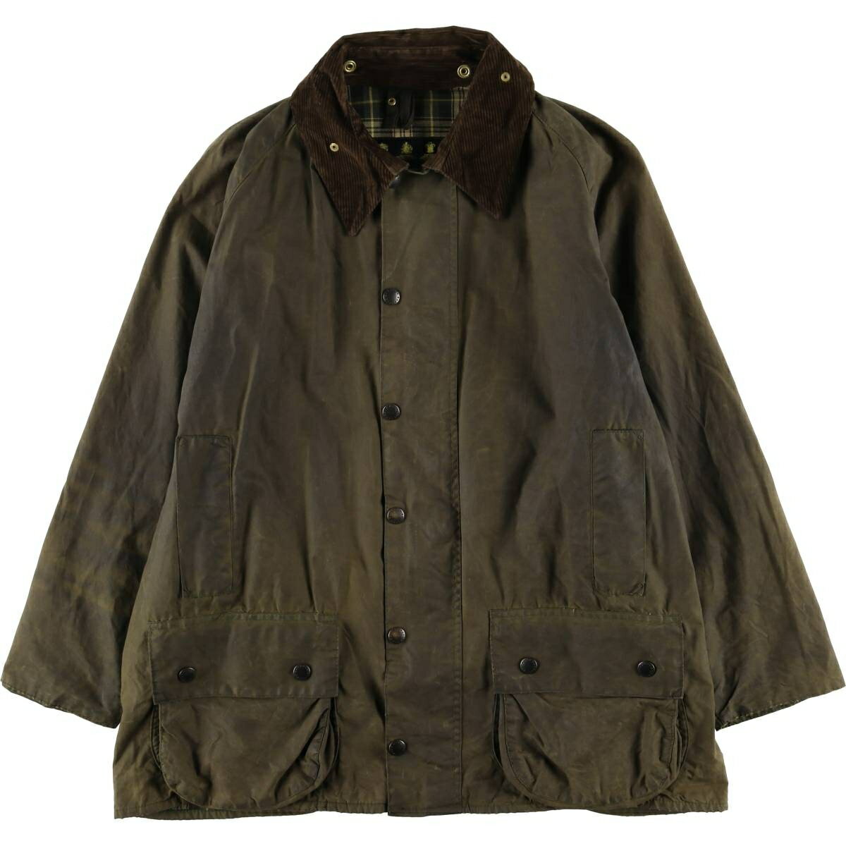 樂天商城 - 古着 80~90'S バブアー Barbour BEAUFORT ビューフォート 旧3ワラント オイルド ハンティングジャケット 英国製 C44 メンズL相当 ヴィンテージ /eaa604898 【中古】 【251229】 【SS2603_10】 カーキ系 春秋冬