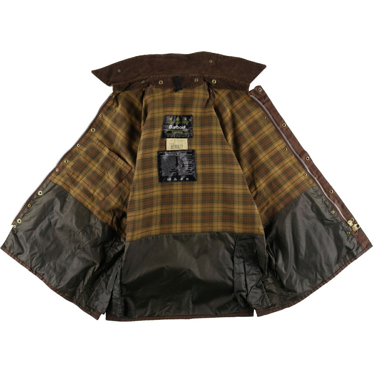 古着 90'S バブアー Barbour BEDALE ビデイル 旧3ワラント ワックスコットン オイルドジャケット 英国製 C40 メンズM相当 ヴィンテージ /eaa604986 【中古】 【260112】