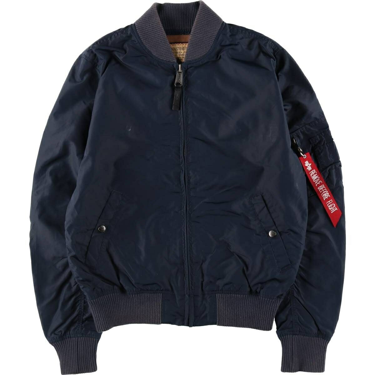 楽天市場】アルファ MA－1（カラーネイビー）（メンズファッション）の通販