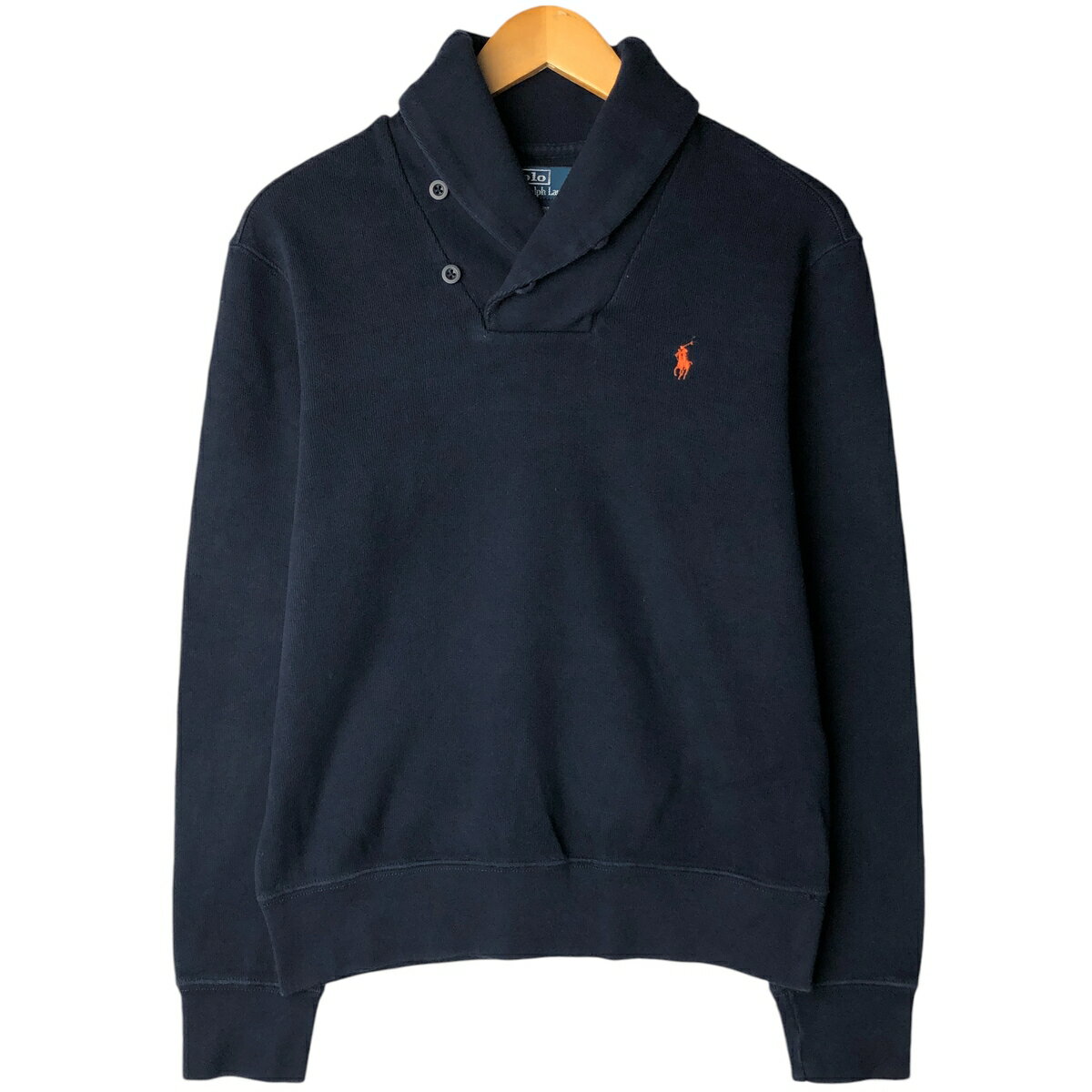 樂天商城 - 古着 ラルフローレン Ralph Lauren POLO by Ralph Lauren ショールカラー ワンポイントロゴスウェットシャツ トレーナー メンズM相当 /eaa605228 【中古】 【251228】