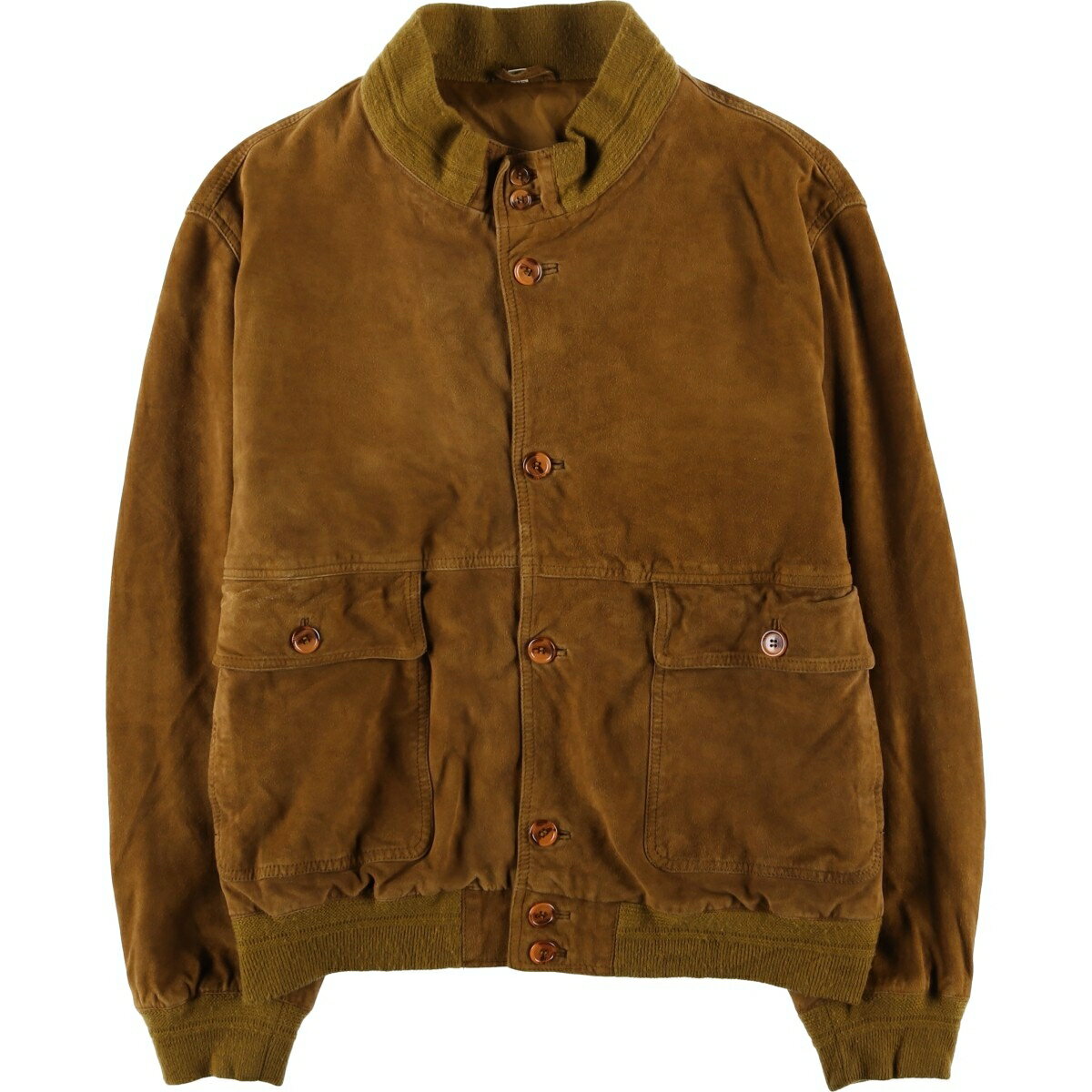 Rakuten - 古着 バルスタージャケット スエードレザーブルゾン メンズXL相当 /eaa605385 【中古】 【260109】 ブラウン系 春秋冬