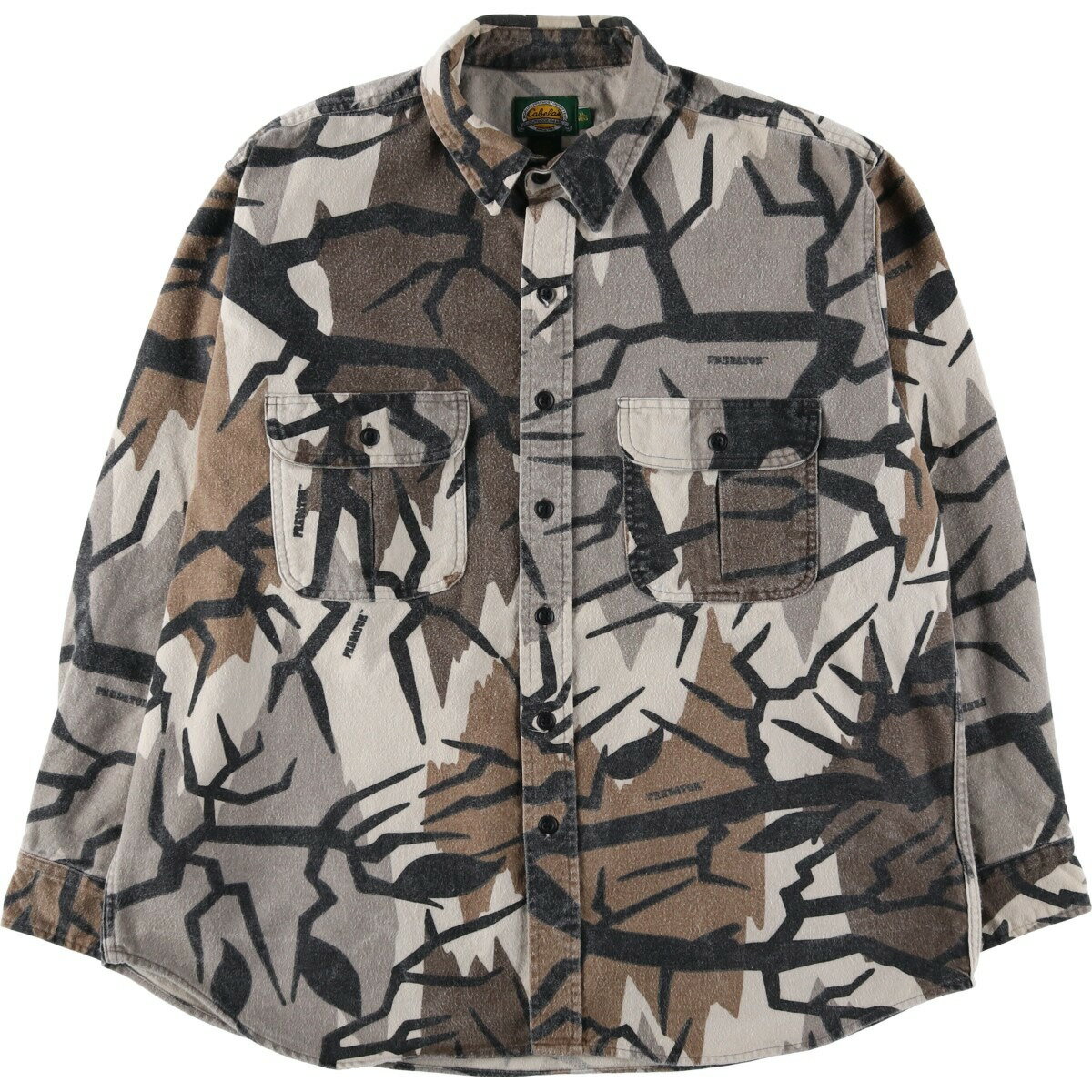 Rakuten - 古着 90~00'S カベラス Cabelas 迷彩柄 プレデターカモ 長袖 フランネルシャツ メンズXL相当 /eaa605416 【中古】 【251231】 【GR-NV-2602】 【SS2606_10】