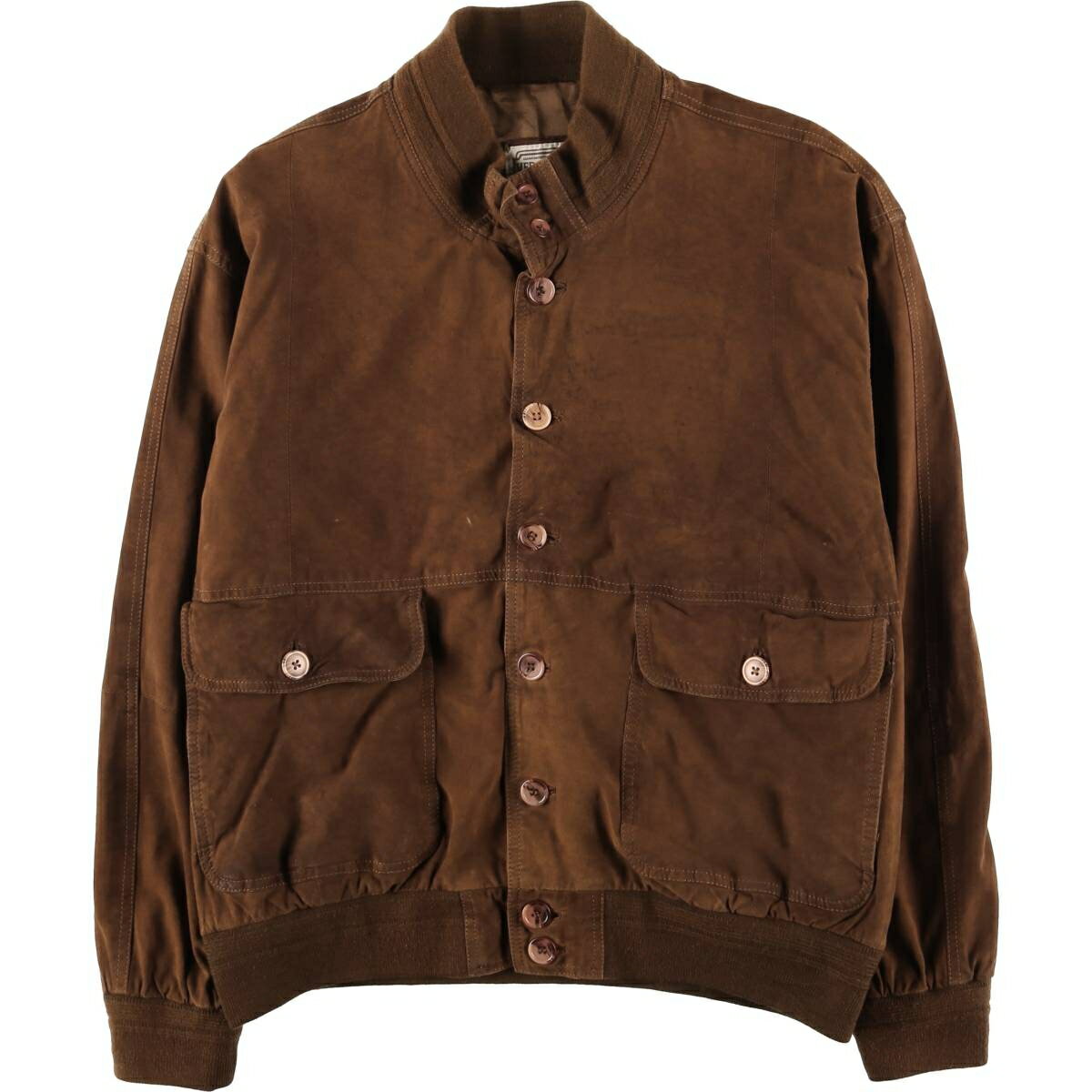 Rakuten - 古着 バルスタージャケット スエードレザーブルゾン メンズL相当 ヴィンテージ /eaa605648 【中古】 【251231】 【SS2603_10】 ブラウン系 春秋冬