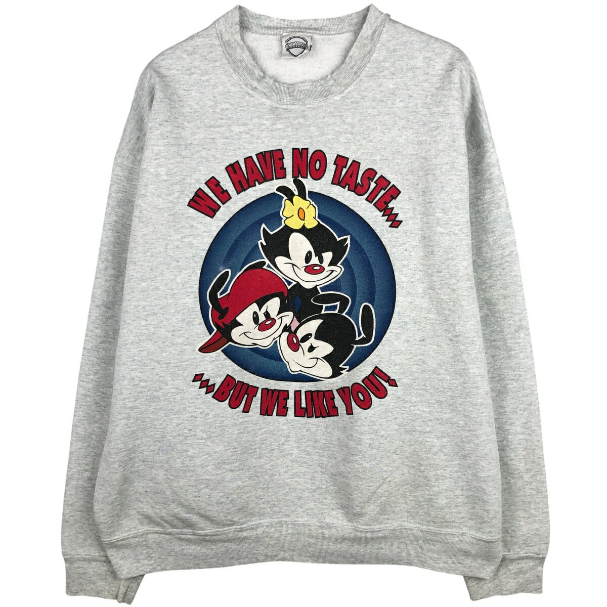 古着 90'S ANIMANIACS アニマニアックス キャラクタースウェットシャツ トレーナー USA製 メンズXL相当 ヴィンテージ /eaa605753 【中古】 【251227】 【NH-2508】