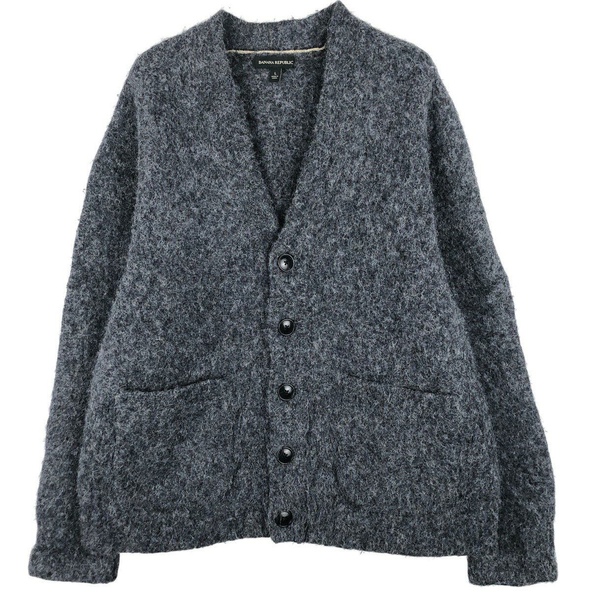 古着 バナナリパブリック BANANA REPUBLIC ナイロン×アルパカニットカーディガン メンズL相当 /eaa605865 【中古】 【260110】 【GR-NV-2602】 【NH-2508】