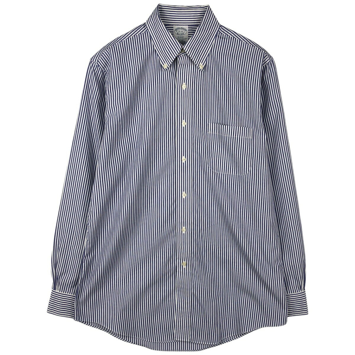 Rakuten - 古着 ブルックスブラザーズ Brooks Brothers REGENT 長袖 ボタンダウンストライプシャツ メンズM相当 /eaa605935 【中古】 【260122】 【NH-2508】 ネイビー系 春夏秋冬