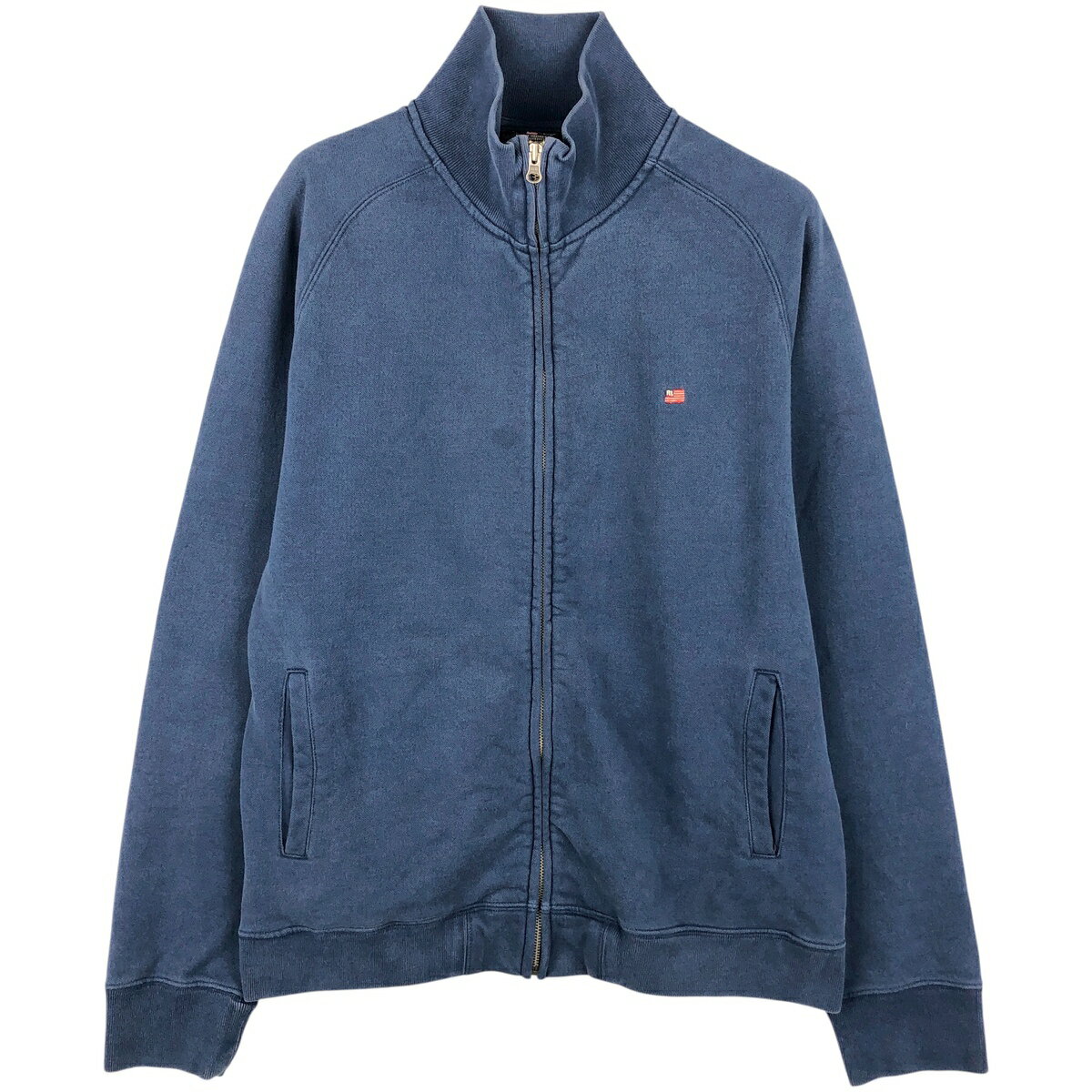 古着 00'S ラルフローレン Ralph Lauren POLO JEANS COMPANY ハイネック フルジップスウェットシャツ トレーナー メンズL相当 /eaa605957 【中古】 【260107】 【NH-2508】 ネイビー系 春夏秋冬