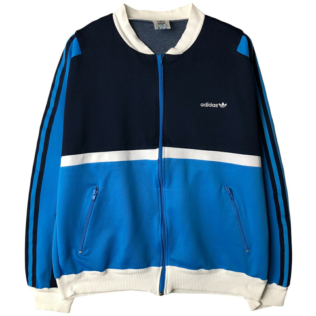 Rakuten - 古着 80~90'S アディダス adidas ジャージ トラックジャケット メンズL相当 ヴィンテージ /eaa605991 【中古】 【260111】 【NH-2508】 ネイビー系 春秋冬