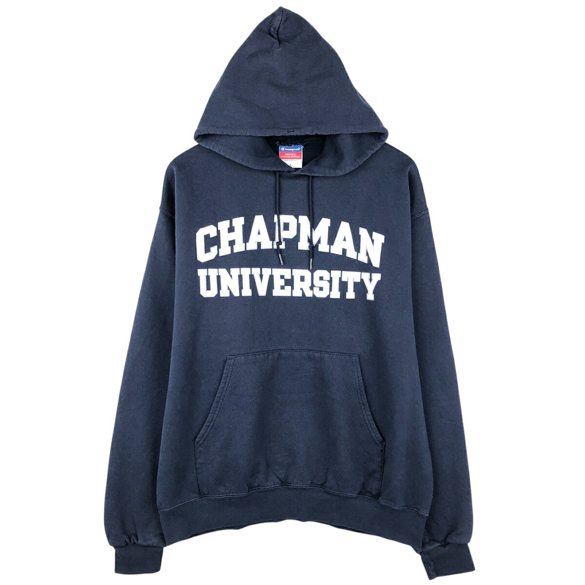 Parka - 古着 00'S~ チャンピオン Champion AUTHENTIC ATHLETIC APPAREL スウェットプルオーバーパーカー メンズL相当 /eaa606057 【中古】 【260111】 ネイビー系 春夏秋冬
