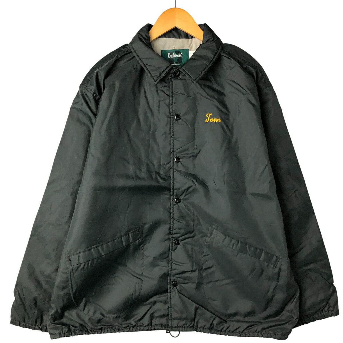 Rakuten - 古着 90'S ダンブルック Dunbrooke コーチジャケット USA製 メンズXL相当 ヴィンテージ /eaa606404 【中古】 【260110】 ブラック系 春秋冬