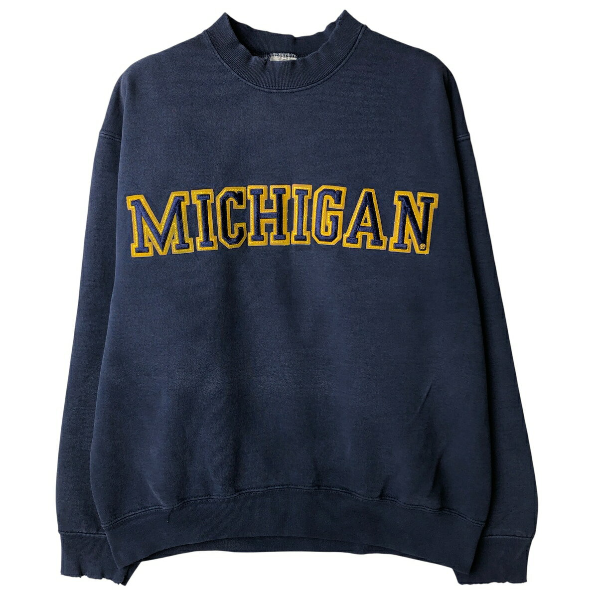 古着 90'S フルーツオブザルーム FRUIT OF THE LOOM SUPER COTTON MICHIGAN ミシガン大学 カレッジスウェットシャツ トレーナー USA製 メンズL相当 ヴィンテージ /eaa606575 【中古】 【260118】 【NH-2508】
