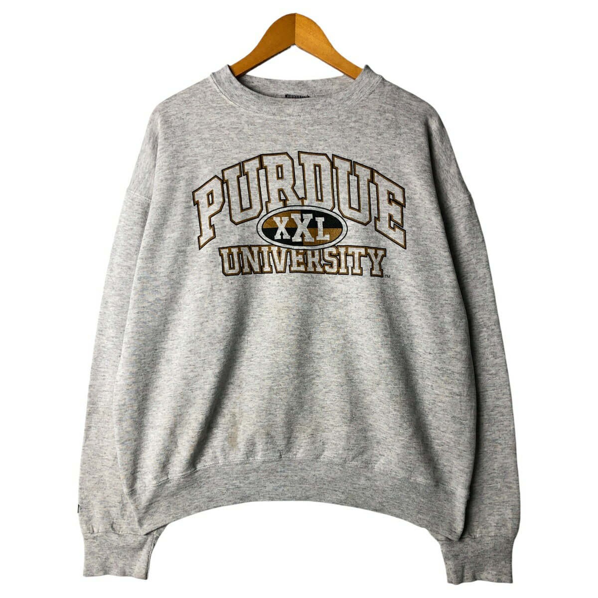古着 90'S ジャンスポーツ JANSPORT PURDUE パデュー大学 3連プリント カレッジスウェットシャツ トレーナー USA製 メンズXL相当 ヴィンテージ /eaa606711 【中古】 【260110】