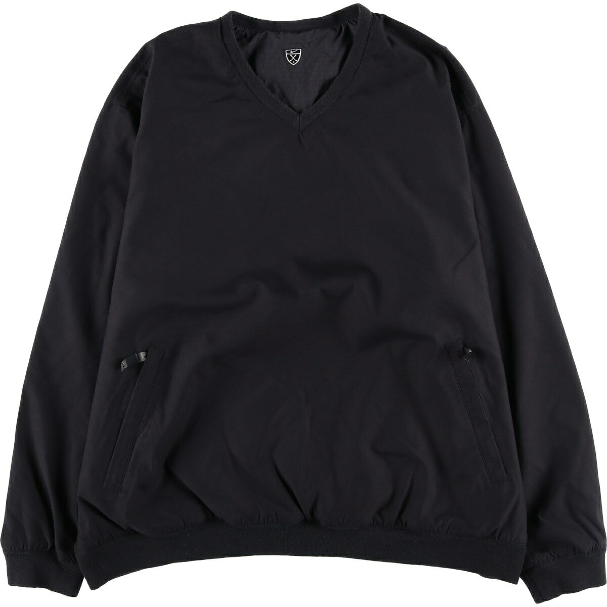 Rakuten - 古着 ナイキ NIKE GOLF ゴルフ チェック柄 リバーシブル Vネック ウォームアッププルオーバー メンズL相当 /eaa606863 【中古】 【260115】 ブラック系 春秋冬