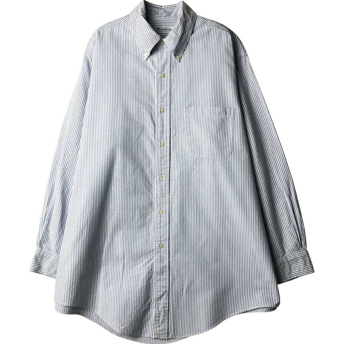 樂天商城 - 古着 ブルックスブラザーズ Brooks Brothers 長袖 ボタンダウンストライプシャツ USA製 メンズL相当 /eaa607093 【中古】 【260119】 【NH-2508】 ホワイト系 春夏秋冬