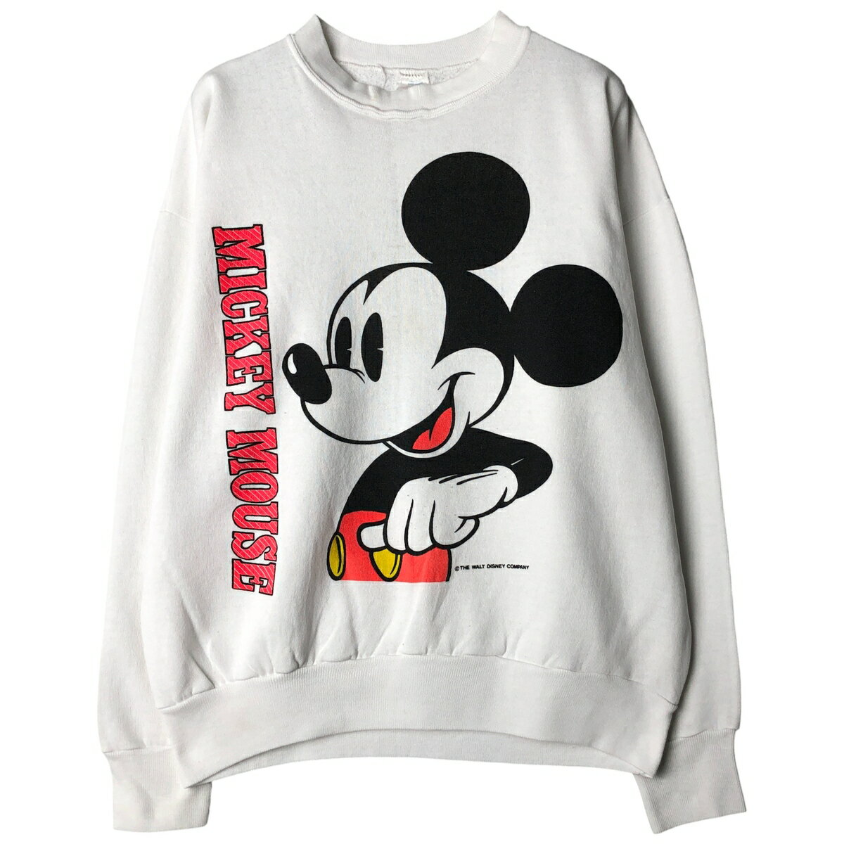 古着 AMERICAN MARKETING WORKS MICKEY MOUSE ミッキーマウス キャラクタースウェットシャツ トレーナー USA製 メンズL相当 ヴィンテージ /eaa607111 【中古】 【260111】 【NH-2508】