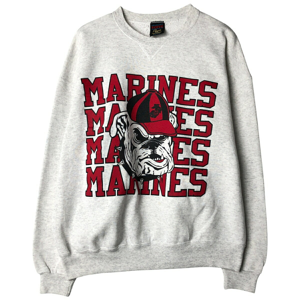 古着 80~90'S ソフィー SOFFE USMC アメリカ海兵隊 プリントスウェットシャツ トレーナー USA製 メンズXL相当 ヴィンテージ /eaa607137 【中古】 【260112】 【NH-2508】(4.0)