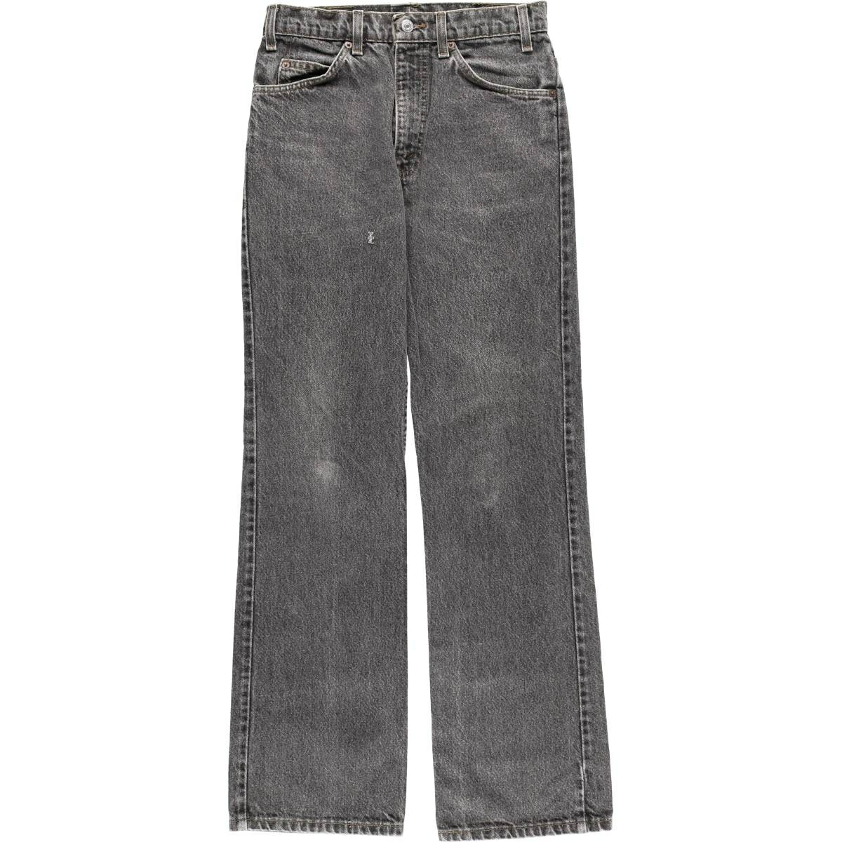 Rakuten - 古着 90'S リーバイス Levi's ブラックデニム フレアカットデニムパンツ USA製 レディースL(w29)相当 ヴィンテージ /eaa607145 【中古】 【260301】 【Elulu/エルル】 【SS2606_10】
