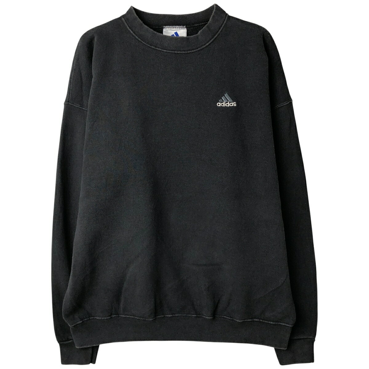 古着 90~00'S アディダス adidas ワンポイントロゴスウェットシャツ トレーナー USA製 メンズXL相当 ヴィンテージ /eaa607180 【中古】..