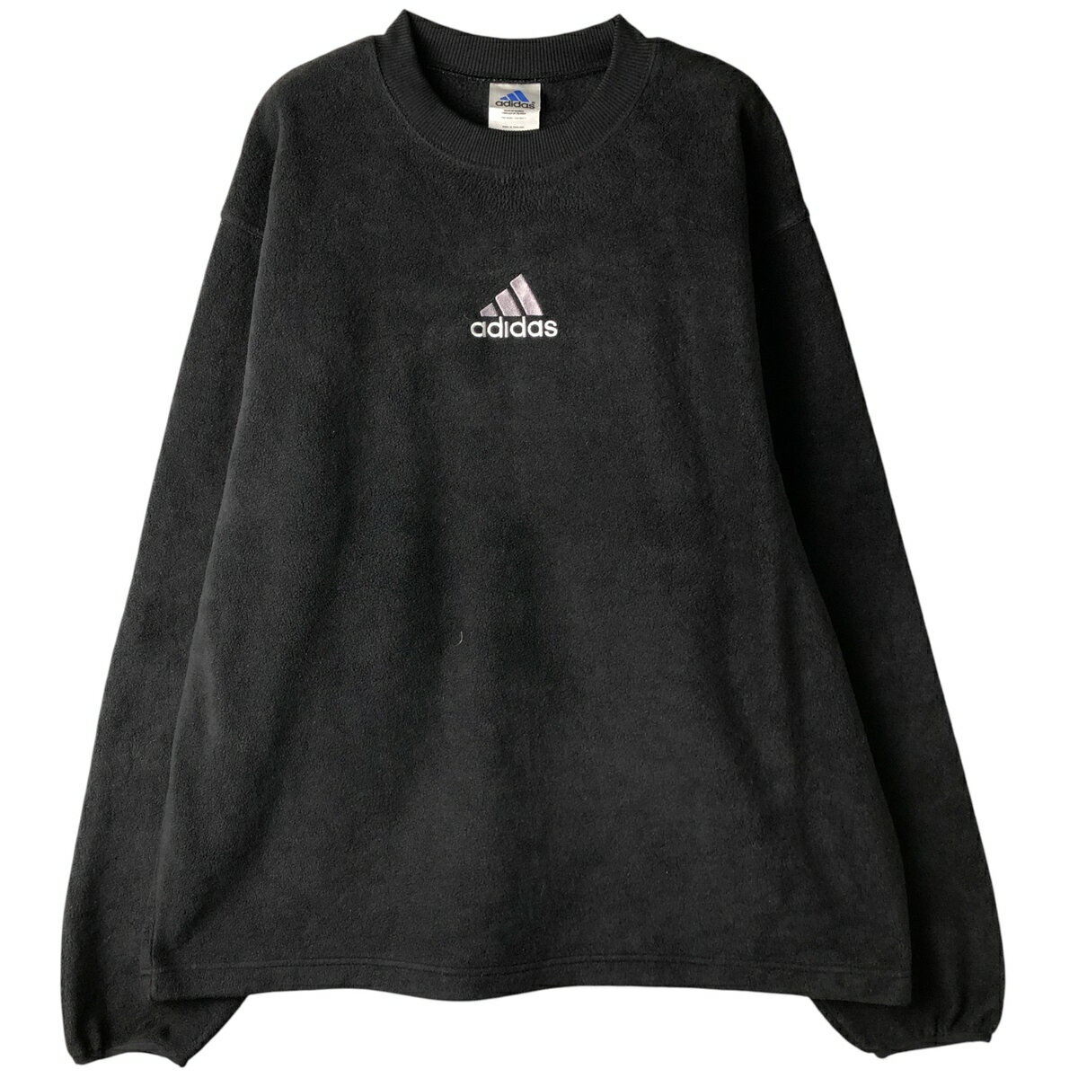 Collaboration - 古着 00'S アディダス adidas フリーススウェットシャツ トレーナー メンズXL相当 /eaa607214 【中古】 【260124】 【NH-2508】 ブラック系 春夏秋冬