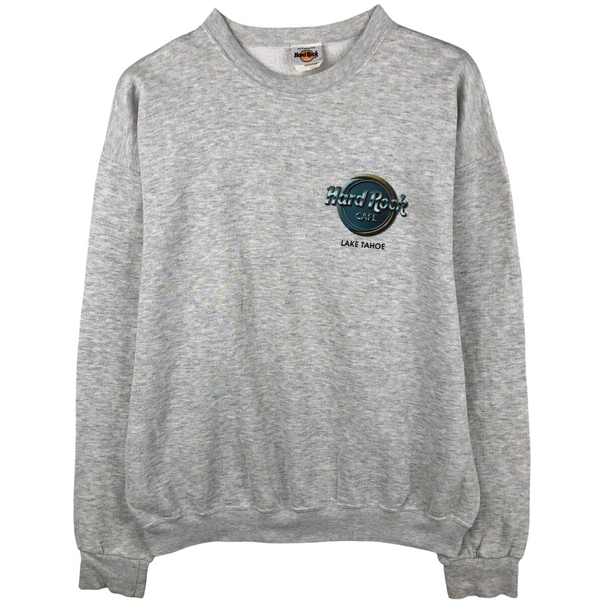 Rakuten - 古着 HARD ROCK CAFE ハードロックカフェ アドバタイジング スウェットシャツ トレーナー USA製 メンズXL相当 /eaa607333 【中古】 【260116】 【NH-2508】 グレー系 春夏秋冬